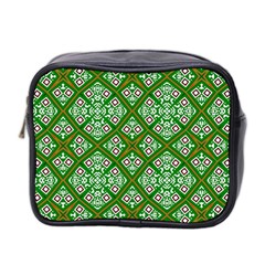 Digital Computer Graphic Seamless Geometric Ornament Mini Toiletries Bag 2-side by Simbadda