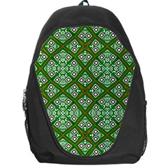 Digital Computer Graphic Seamless Geometric Ornament Backpack Bag by Simbadda