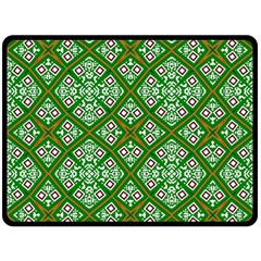 Digital Computer Graphic Seamless Geometric Ornament Double Sided Fleece Blanket (large)  by Simbadda