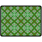 Digital Computer Graphic Seamless Geometric Ornament Double Sided Fleece Blanket (Large)  80 x60  Blanket Back