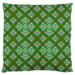 Digital Computer Graphic Seamless Geometric Ornament Large Flano Cushion Case (one Side) by Simbadda