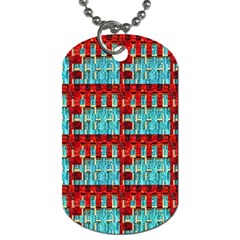 Architectural Abstract Pattern Dog Tag (one Side) by Simbadda