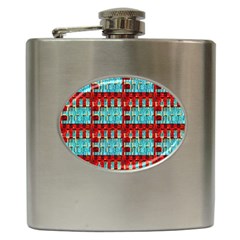 Architectural Abstract Pattern Hip Flask (6 Oz) by Simbadda