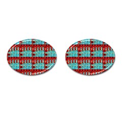 Architectural Abstract Pattern Cufflinks (oval) by Simbadda