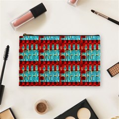 Architectural Abstract Pattern Cosmetic Bag (medium)  by Simbadda