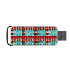 Architectural Abstract Pattern Portable Usb Flash (one Side) by Simbadda