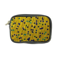 Abstract Gold Background With Blue Stars Coin Purse by Simbadda