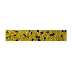 Abstract Gold Background With Blue Stars Flano Scarf (mini) by Simbadda