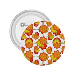 Colorful Stylized Floral Pattern 2 25  Buttons by dflcprints