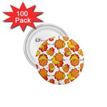 Colorful Stylized Floral Pattern 1.75  Buttons (100 pack)  Front