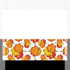 Colorful Stylized Floral Pattern Rectangular Jigsaw Puzzl by dflcprints