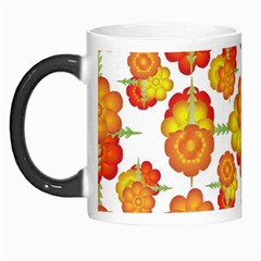 Colorful Stylized Floral Pattern Morph Mugs by dflcprints