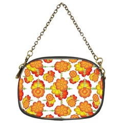 Colorful Stylized Floral Pattern Chain Purses (two Sides)  by dflcprints