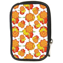 Colorful Stylized Floral Pattern Compact Camera Cases by dflcprints