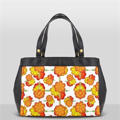 Colorful Stylized Floral Pattern Office Handbags (2 Sides)  by dflcprints