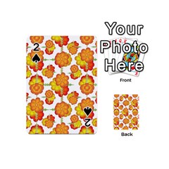 Colorful Stylized Floral Pattern Playing Cards 54 (mini)  by dflcprints