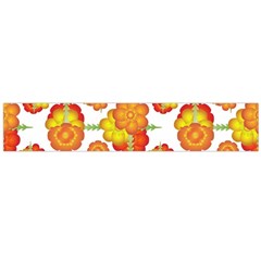 Colorful Stylized Floral Pattern Flano Scarf (large)  by dflcprints