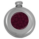 Pattern Round Hip Flask (5 oz) Front