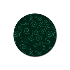 Pattern Rubber Round Coaster (4 Pack)  by Valentinaart