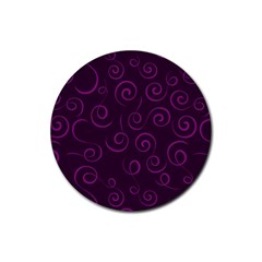 Pattern Rubber Round Coaster (4 pack) 