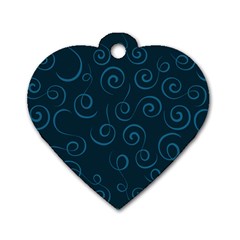 Pattern Dog Tag Heart (two Sides) by Valentinaart