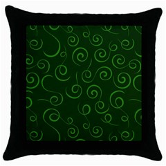 Pattern Throw Pillow Case (black) by Valentinaart