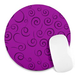 Pattern Round Mousepads by Valentinaart