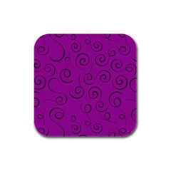 Pattern Rubber Square Coaster (4 Pack)  by Valentinaart