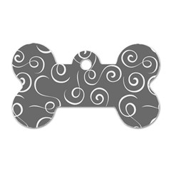 Pattern Dog Tag Bone (two Sides)