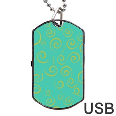 Pattern Dog Tag Usb Flash (two Sides)