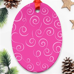 Pattern Oval Ornament (two Sides) by Valentinaart