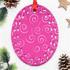 Pattern Oval Filigree Ornament (two Sides) by Valentinaart