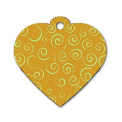 Pattern Dog Tag Heart (two Sides)