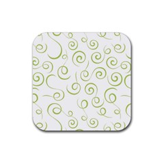 Pattern Rubber Coaster (square)  by Valentinaart