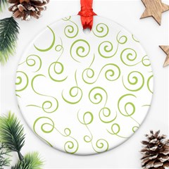 Pattern Round Ornament (two Sides) by Valentinaart