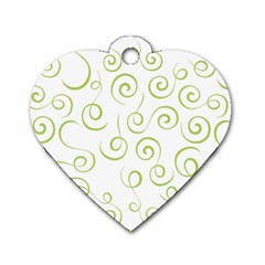 Pattern Dog Tag Heart (two Sides)