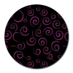 Pattern Round Mousepads by Valentinaart