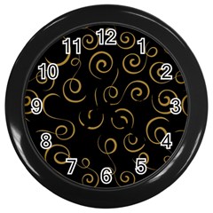 Pattern Wall Clocks (Black)