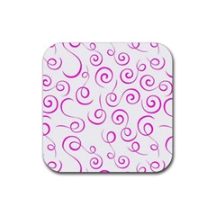 Pattern Rubber Coaster (square)  by Valentinaart