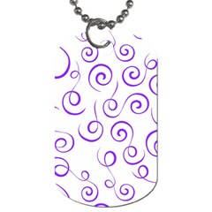 Pattern Dog Tag (one Side) by Valentinaart