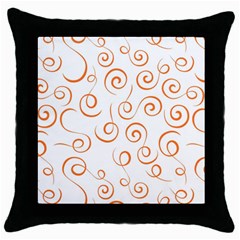 Pattern Throw Pillow Case (black) by Valentinaart