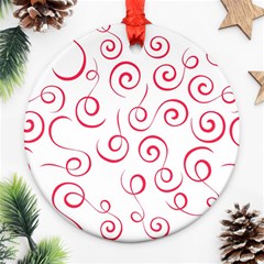 Pattern Round Ornament (two Sides) by Valentinaart