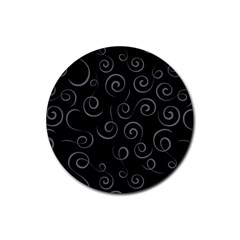 Pattern Rubber Coaster (round)  by Valentinaart