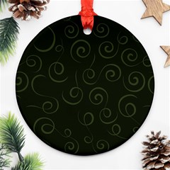 Pattern Round Ornament (two Sides) by Valentinaart