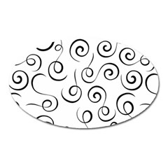 Pattern Oval Magnet by Valentinaart