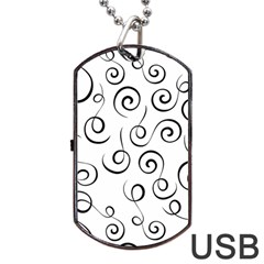 Pattern Dog Tag Usb Flash (two Sides)