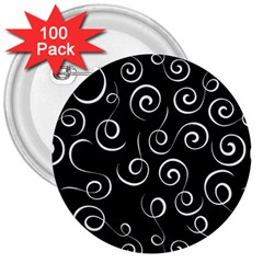 Pattern 3  Buttons (100 Pack)  by Valentinaart