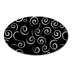 Pattern Oval Magnet by Valentinaart