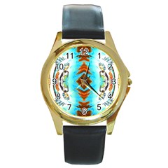 Dragonball Super 2 Round Gold Metal Watch by 3Dbjvprojats