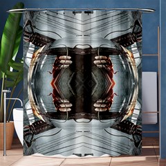 Call Of Duty  Bullet Shock 3d Effect Shower Curtain 60  X 72  (medium)  by 3Dbjvprojats